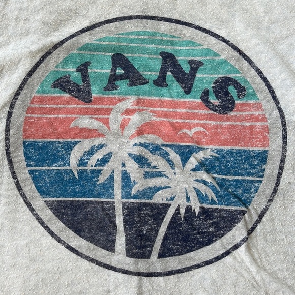 Vans cream palm logo tank top - Picture 2 of 6